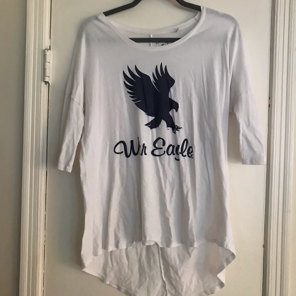 White Half Sleeve War Eagle Shirt